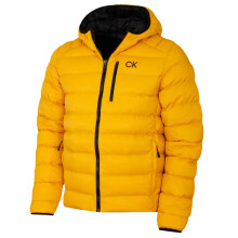(M, Sahara) Calvin Klein Mens 2026 San Gabriel Padded Woven Jacquard Jacket