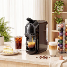 HOMCOM Pod Coffee Machine for Nespresso and Dolce Gusto Capsule, 19 Bar