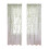 White Wicker Shade Curtain Sheer Gauze Panel 1 piece 2