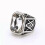 Men's Stainless Steel Masonic Ring Silver Champagne Size 7