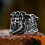 Gothic Ship Cable Chain Anchor Ring Stainless Steel Men's 4
