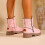 Women's Snow Boots Pink Size 9 6