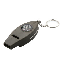 Outdoor Survival Whistle with Compass, Magnifier,