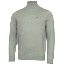 (L, Sage) Calvin Klein Mens 2026 CK Roll Neck Rib Knit Durable Sweater