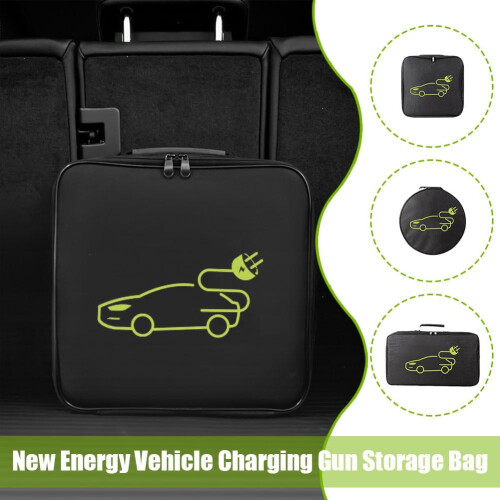 Oxford Cloth EV Charging Cable Storage Bag Square Portable 1