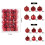 Silver Shatterproof Christmas Ornaments Set 48PCS 2