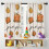 Pumpkin Pattern Thanksgiving Curtains 2 Pack 42x54 in 5