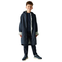 (5-9 Yrs, Navy/Light Steel) Regatta Kids Spirit Of Adventure Hooded Waterproof Warm Drying Changing Robe