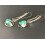 Boho Drop Earrings 925 Silver with Tourmaline 1 Pair 4