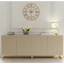 Ripple Cashmere 200cm Duo Sideboard - Modern Fluted Design