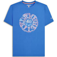 (M, Dark Blue) Lambretta Mens Paisley Roundel Short Sleeve Crew Neck Cotton T-Shirt Top Tee