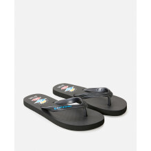 (1 UK, Black/Blue) Rip Curl Kids Icons Bloom Summer Beach Sandals Thongs Flip Flops