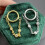 Chain Dangle Hoop Huggie Earrings 1.2mm x 8mm Silver 6