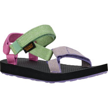 (8K, Quiet Green Multi) Teva Kids Original Universal Metallic Sandals