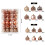 Silver Shatterproof Christmas Tree Ornaments Set 48PCS 2