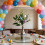 Easter Decorations Artificial Egg Floral Picks with Leaves 6