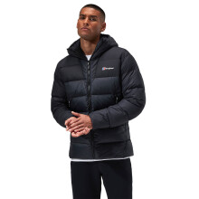 (L, Black) Berghaus Urban Ronnas Water Repellent Hooded Reflective Jacket