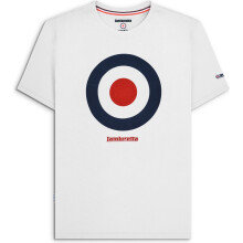 (3XL, White) Lambretta Mens Target Crewneck Short Sleeve T-Shirt Tee Top