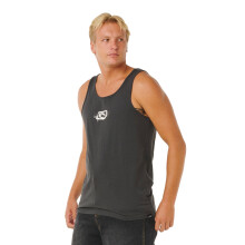 (S, Washed Black) Rip Curl Mens Medina Inner Visions Tank Vest