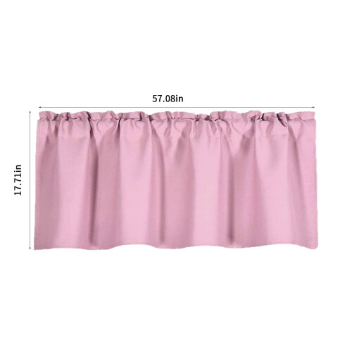 Pink Kitchen Valances Curtains 57x18 inch Double Layer 2