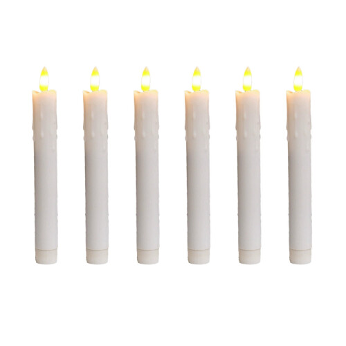 Flameless Battery Candles 7.5 inch with Remote Timer Dimmer
