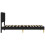 VidaXL vidaXL Bed Frame with Headboard Black 90 x 190 cm Fabric 4