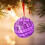 Round Disco Ball Ornament Purple Mirror Pendant 5