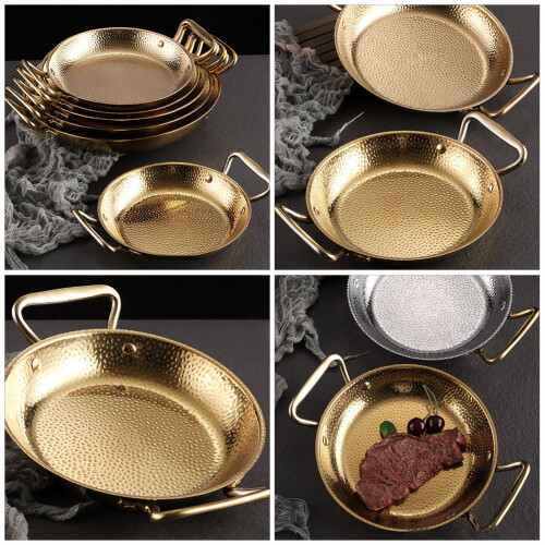 304 Stainless Steel Paella Pan Nonstick Double Handle 2