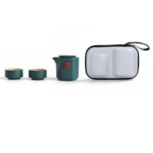 Express Cup Travel Tea Set Glass Teapot Ceramic Cups