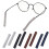 Eyeglasses Temple Tips Sleeve Retainer 3 Pair 1