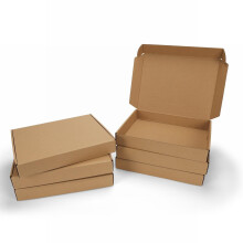 Brown Corrugated Shipping Box 13x10x2 Inch 1 Piece