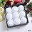 Black Velvet Christmas Ornaments 80mm 9-Pack 1