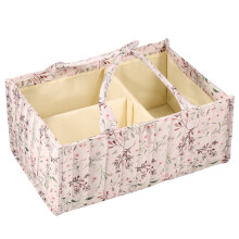 Floral Diaper Caddy Organizer Basket