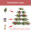 Christmas Tree Decorations Wall-Mounted Green Artificial 7