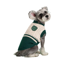 Knitted Dog Sweater Color Block Warm All-Season Small Medium