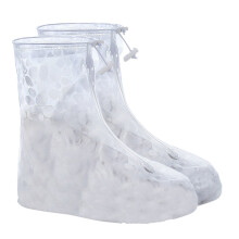 Dot Printed Rain Boot Covers with Zipper for Women and Kids