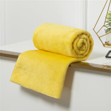 Flannel Throw Blanket Microfiber Fleece 70x100cm Yellow