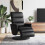 VidaXL vidaXL Relaxsessel mit Fußteil Schwarz Kunstleder 1