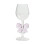 Glass Wine Glass with Bow High-Footed 12 oz 2