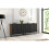 Creative Furniture Ripple Oak & Black 200cm Duo Sideboard - Modern Fluted Design 5