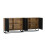 Creative Furniture Ripple Oak & Black 200cm Duo Sideboard - Modern Fluted Design 7
