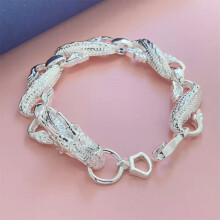925 Silver Charm Bracelet Bangle for Women and Men 75 Styles