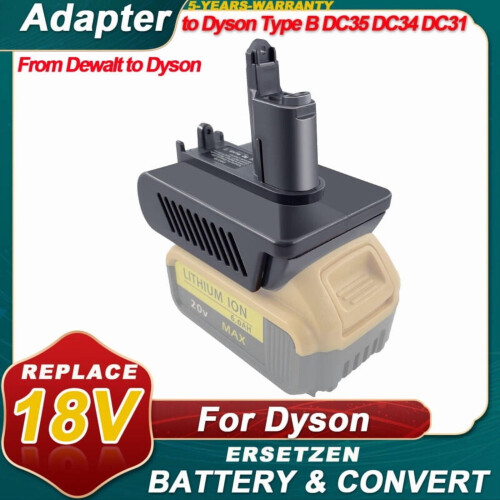 Dyson 21.6V Type-B Vacuum Adapter for DC31 DC34 DC35 DC44