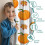 Pumpkin Pattern Thanksgiving Curtains 2 Pack 52x84 in Rod 3