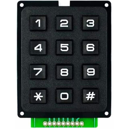 3x4 Keypad Module with 12 Buttons for Arduino