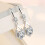 Women's Blue Rhinestone Water Drop Earrings 1 Pair 5