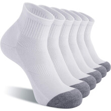 Athletic Ankle Socks for Men Cushioned 6 Pairs
