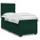 VidaXL vidaXL Boxspringbett mit Matratze Dunkelgrün 90x200 cm Samt 1