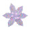 Purple Artificial Poinsettia Ornaments 12 Pack 1