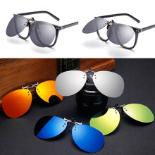 Polarized Night Vision Sunglasses Clip Anti-Glare UV
